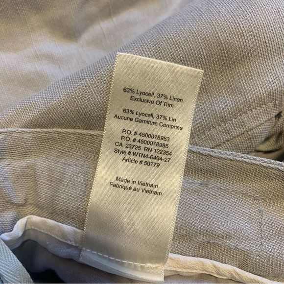 Wilfred Allant Pant Cropped linen pant soft grey size US 6 Aritzia - Picture 4 of 13